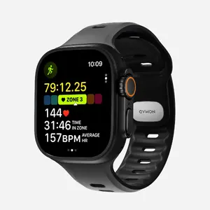 Nomad Tempo Band for Apple Watch 49mm, Black Rubber