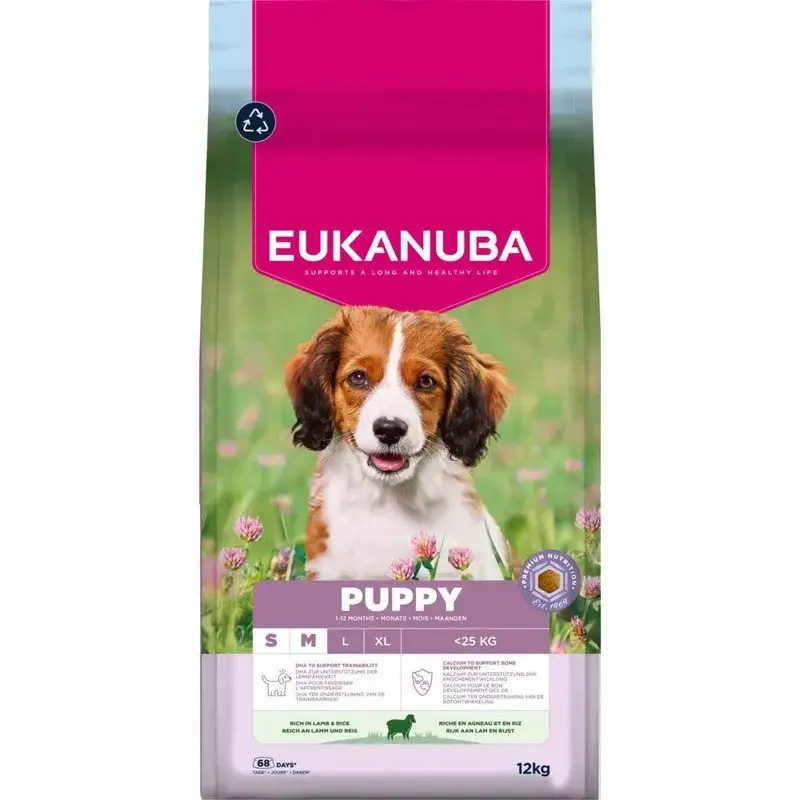 EUKANUBA Puppy & Junior Small/Medium barība
