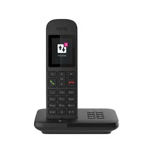 Deutsche Telekom Sinus A12 Analog/DECT Cordless Telephone, Black