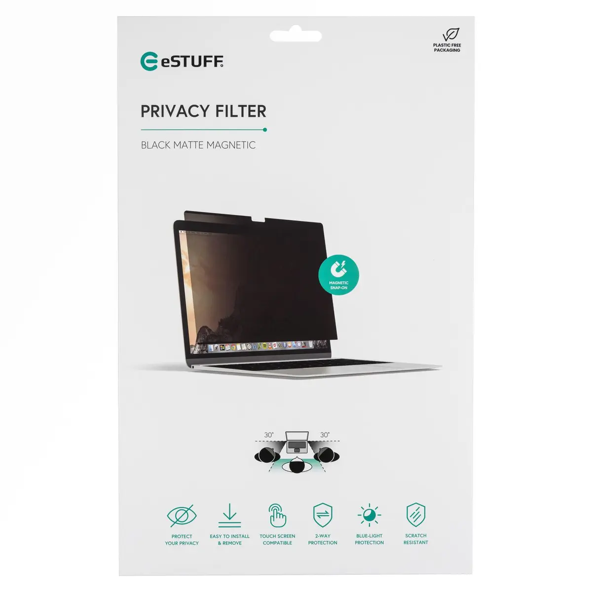 Магнитный фильтр конфиденциальности eSTUFF для Apple Macbook 13" 16:10 Photo 3