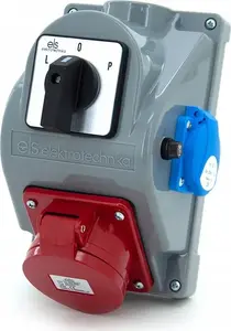ELS Elektrotechnika COMBOPOL Construction Distribution Board 32A/5, 230V Socket, 0-1 Switch, Surface Mounted