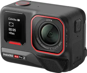 Insta360 Ace Pro 2 Action Camera, 8K Ultra HD, 48 MP, 240 fps, Black