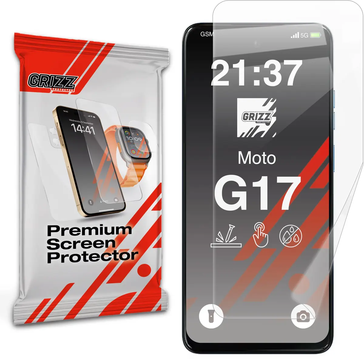 GrizzGlass CeramicFilm keramikas ekrāna aizsargplēve Motorola
