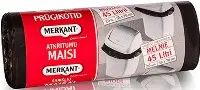 Мешки для мусора Merkant 45 л, ПНД, 20 штук