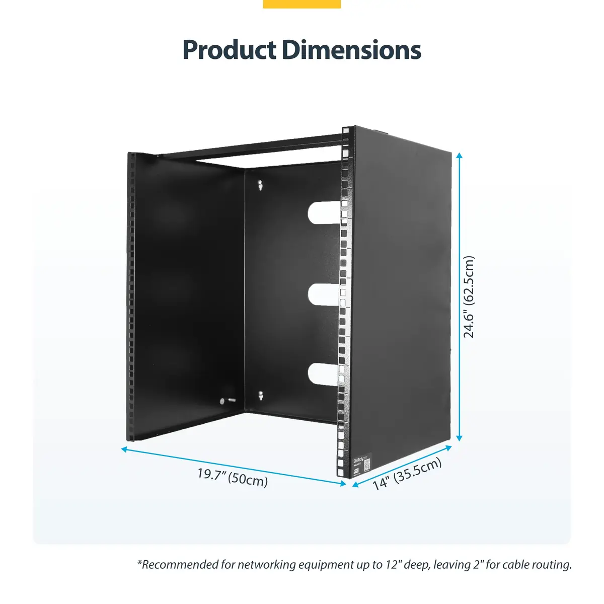 StarTech 14U Wall Mount Network Rack RACK-14U-14-BRACKET Photo 10
