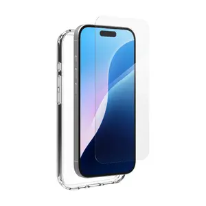 Zagg iFrogz Defence Bundle Clear Case and Tempered Glass Screen Protector for Apple iPhone 16