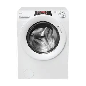 Veļas mašīna ar priekšējo ielādi Candy RapidÓ RO 1486DWMT/1-S ar 8 kg ietilpību, 1400 apgr./min griešanās ātrumu, invertora tehnoloģiju un A energoefektivitātes klasi