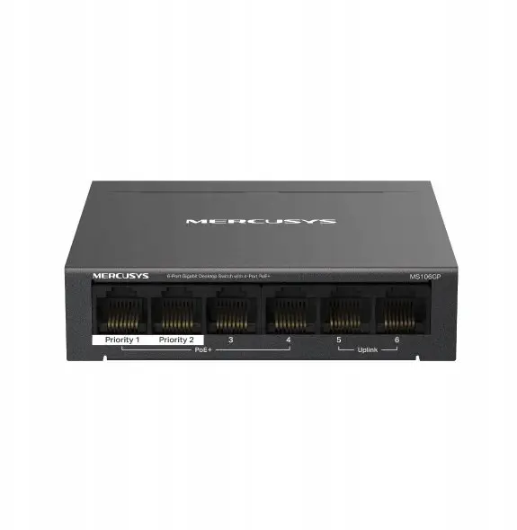 Mercusys MS106GP 6-Port Gigabit PoE+ Desktop Switch Photo 2