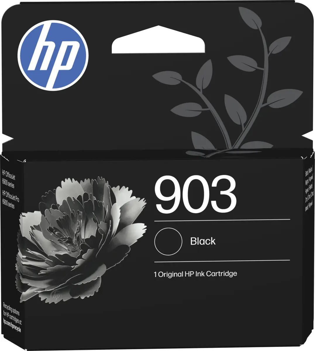 HP 903 oriģinālā tintes kasetne, melna