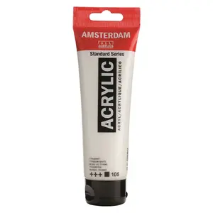 Акриловая краска Amsterdam 17091052 120 мл Титановые белила