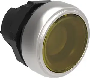 Lovato Electric LPCBL105 Illuminated Pushbutton Actuator, Yellow, Spring Return