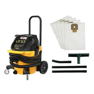 Профессиональный пылесос DeWalt DWV905MKIT-QS 1400 Вт 38 л для сухой и влажной уборки