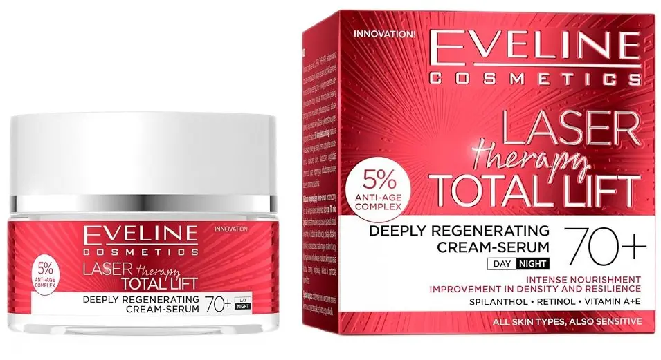 Eveline Laser Therapy 70+ sejas krēms