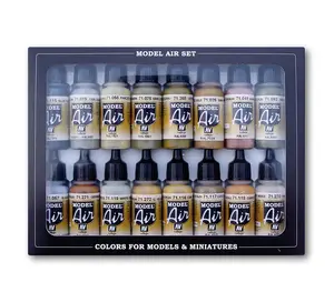 Vallejo Model Air German WWII Europe & Africa krāsu komplekts, 16 x 17 ml