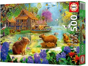 Educa 500 gabaliņu puzle Capybara Village