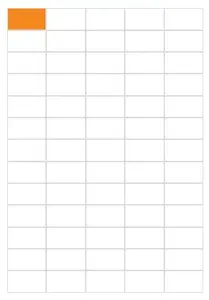 Top Stick 8697 Self-Adhesive Printer Labels, A4, 38.1 x 21.2 mm, 6500 Labels