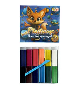 Пластилин GAMMA RUDIX, 12 цветов, 20 г