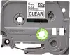 Brother TZE-111 Label Tape 6mm Black on Transparent Photo 2