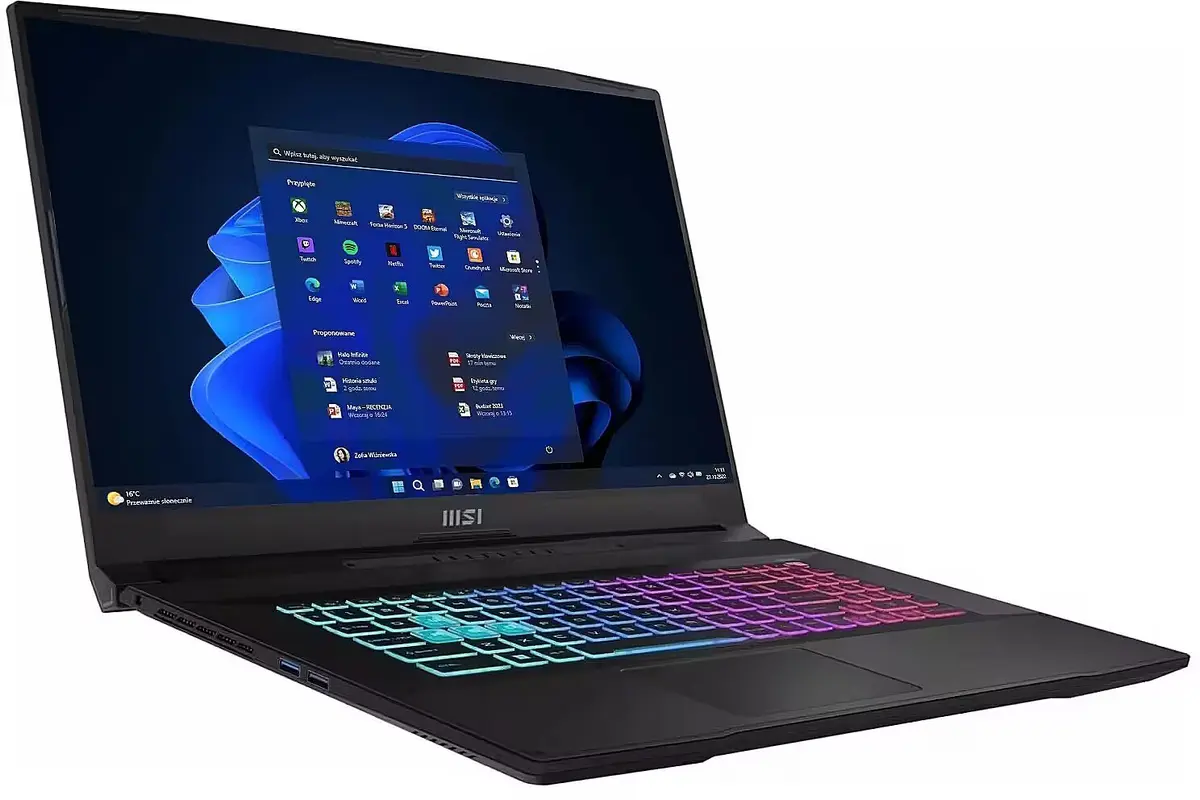 MSI Katana 17 B13UCRK-1619PL spēļu portatīvais