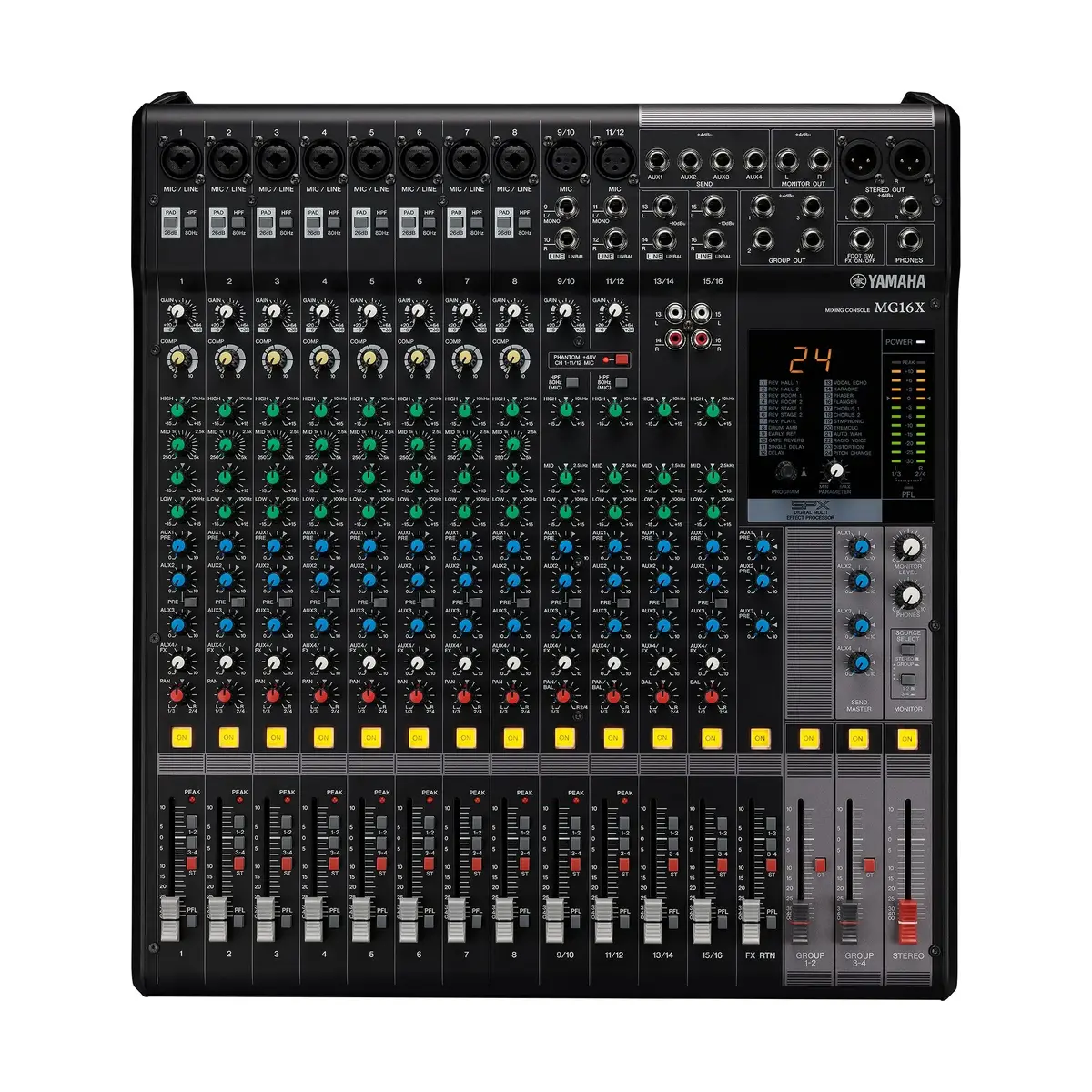 Yamaha MG16X 16-Channel Analog Mixing Console Photo 2