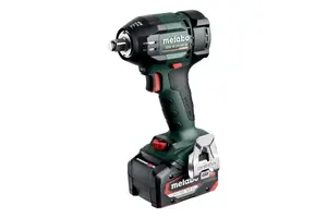 Metabo SSW 18 LTX 550 BL Cordless Impact Wrench, 550Nm, 2x5.2Ah Batteries, MetaBOX