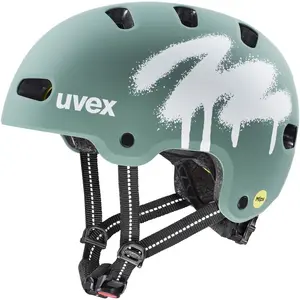 Bērnu veloķivere UVEX Kid 4 Style MIPS, zaļa