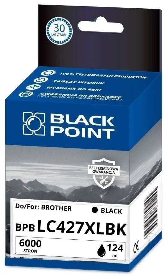 Black Point tintes kasetne Brother LC-427XLBK