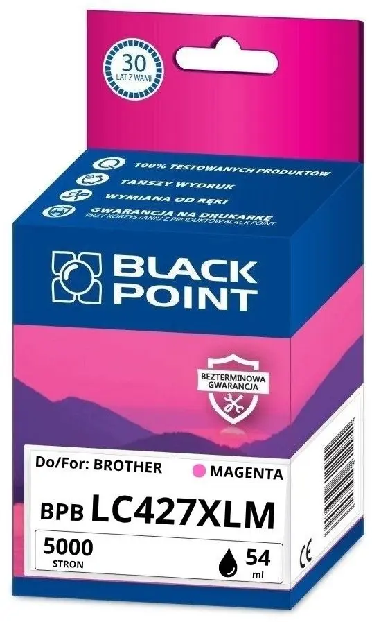 Black Point tintes kasetne Brother LC-427XLM