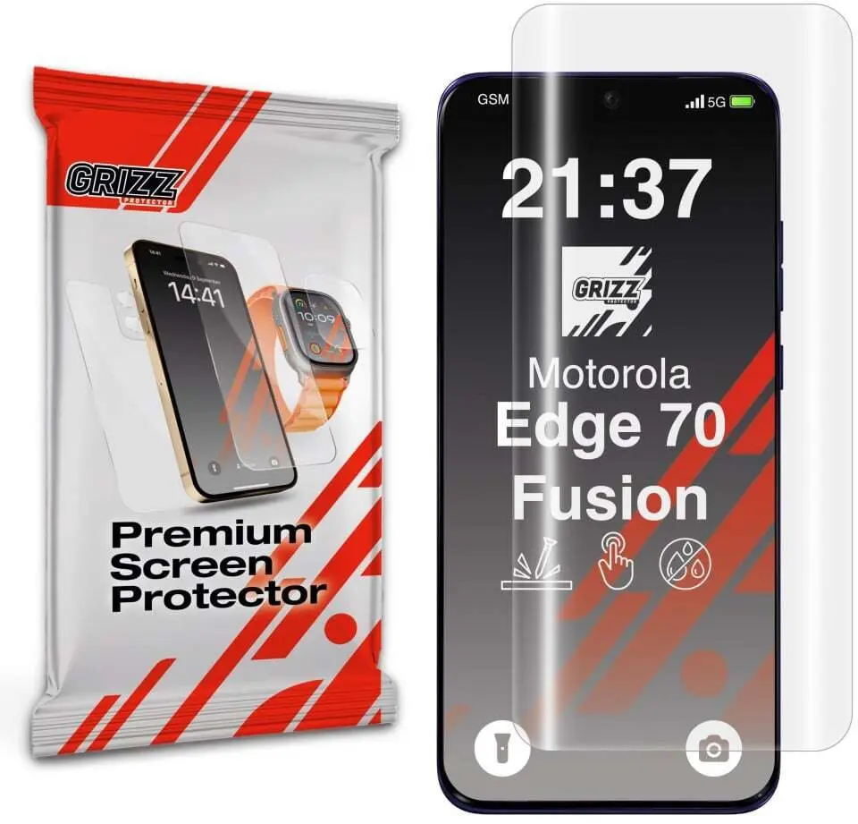 GrizzGlass Hydrofilm hidrogēla ekrāna aizsargplēve Motorola