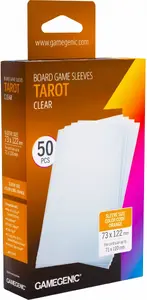 Gamegenic Tarot Size Board Game Sleeves 73x122 mm Clear 50 Pack