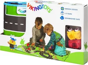 Игровой коврик Viking Toys Viking City с 3 машинками