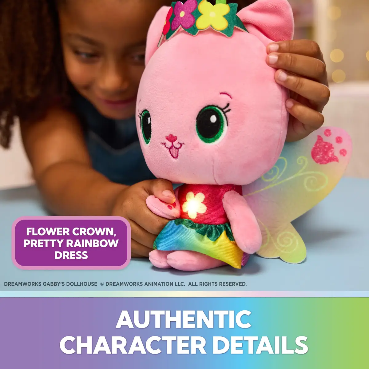 Spin Master Gabby's Dollhouse Kitty Fairy Light-Up Plush Photo 4