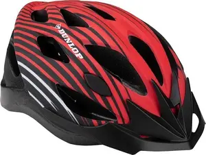 DUNLOP MTB Bicycle Helmet, Size L, Red