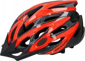 Dunlop MTB Cycling Helmet, Red and Black