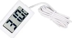 Hertz AG195B Digital Hygrometer and Thermometer with External Probe White