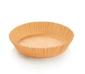 Tescoma 630751 Round Baking Paper Sheets for Air Fryer, 20 cm, 50 Pieces, Brown