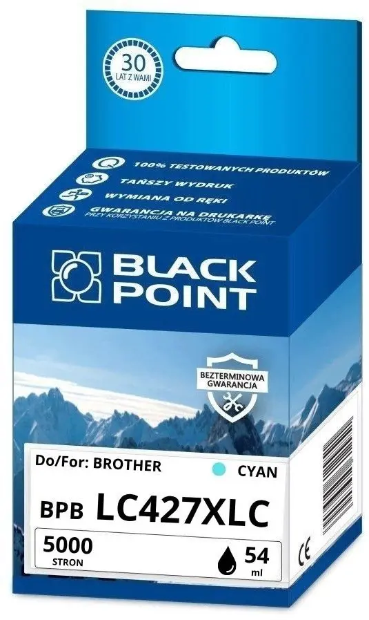 Black Point tintes kasetne Brother LC-427XLC
