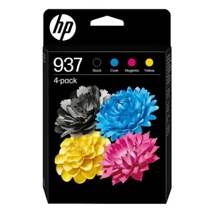 Оригинальный комплект картриджей HP 937, 4 цвета (черный, голубой, пурпурный, желтый)