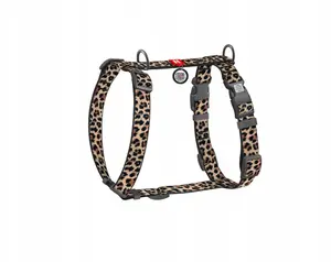 Waudog Guard Nylon Dog Harness, Size M, 20mm Width, 46-60cm Chest, Leopard Print