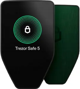 Trezor Safe 5 Hardware Cryptocurrency Wallet Green Beryl