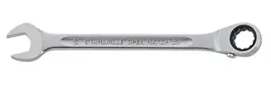 STAHLWILLE 17 Combination Ratchet Wrench 17 mm Chrome Alloy Steel