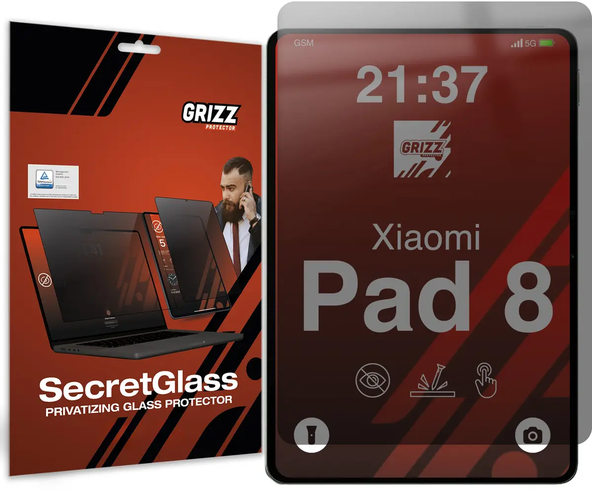 GrizzGlass SecretGlass matēts privātuma ekrāna aizsargstikls