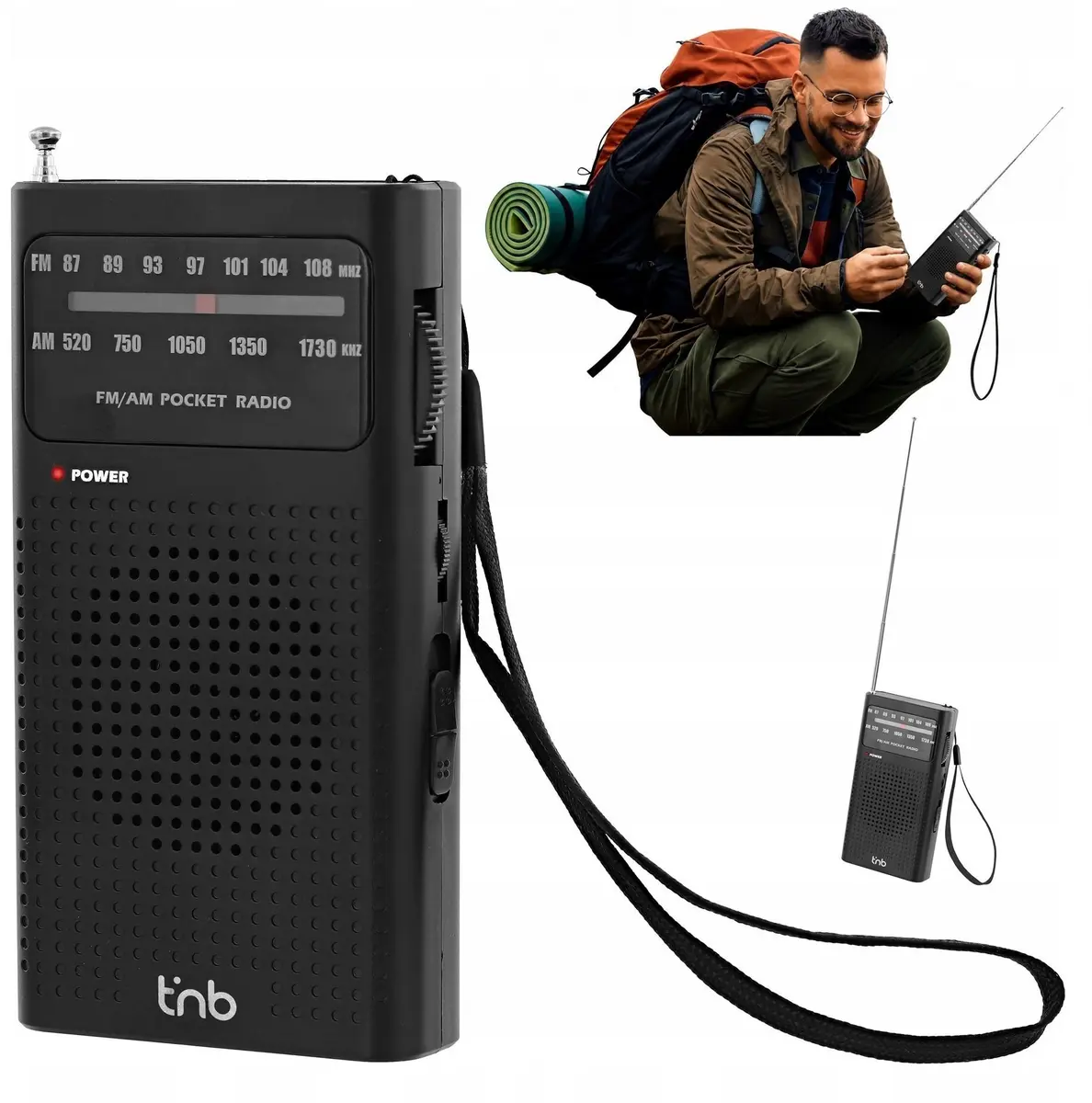 TnB Mini portatīvais FM/AM radio ar