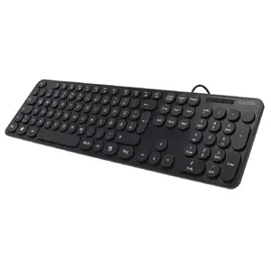 Hama KC-500 Full-Size Wired USB Keyboard, QWERTZ German Layout, Black