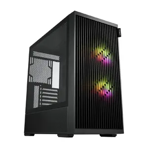 FSP M330-BA Midi Tower PC Case, Black, ARGB, Supports ATX, Micro-ATX, Mini-ITX
