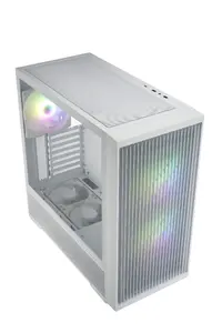 FSP M330-WA Midi Tower PC Case, White, ARGB, Supports ATX, Micro-ATX, Mini-ITX