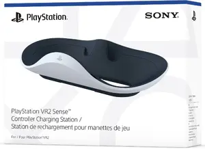 Sony PlayStation VR2 Sense Controller Charging Station, Freestanding, Black and White