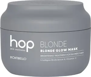 Montibello HOP Blonde Glow matu maska blondiem un balinātiem matiem toņa neitralizēšanai 200 ml