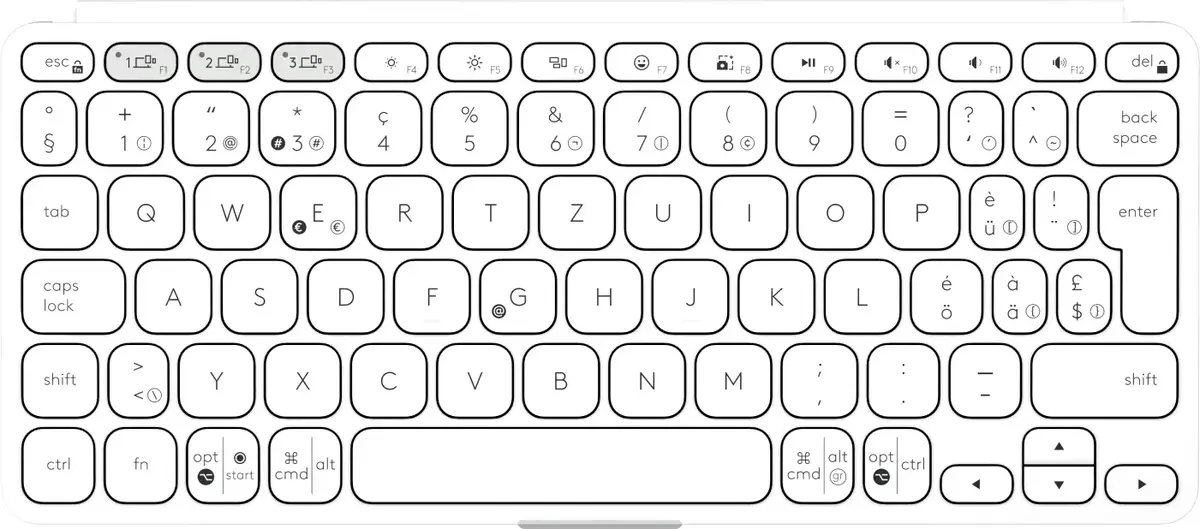 Logitech Keys-To-Go 2 Wireless Keyboard - Swiss Layout Photo 2