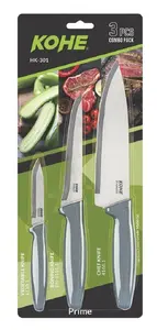 WMF KOHE Knife Set, 3-piece, assorted colors